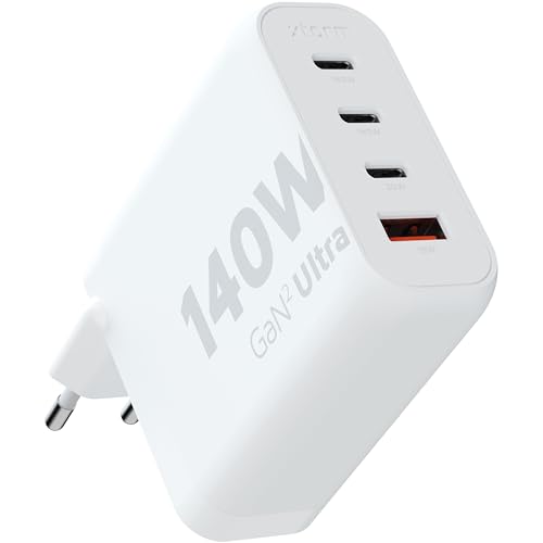 XTORM Chargeur mural écologique XEC140 140 W 4 ports USB-A USB-C PD certifié GRS