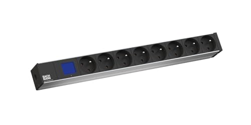 BACHMANN Multiprise 19" 800.2067 8 prises avec wattmètre