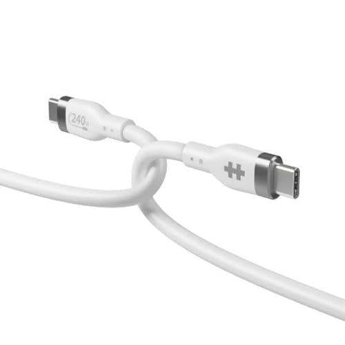 TARGUS HYPER 2M Silicone 240W USB-C Charging Cable - White