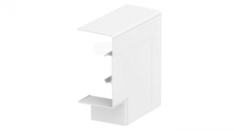 OBO ANGLE PLAT POUR GOULOTTE RAPID 45-2 GK 100x53 PVC BLANC