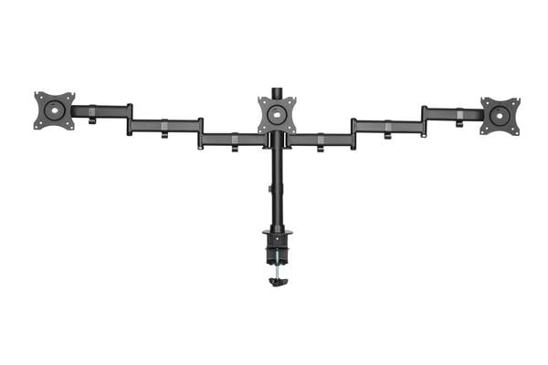 DACOMEX Support de bureau D27-100CG-3 3 écrans 13-27"