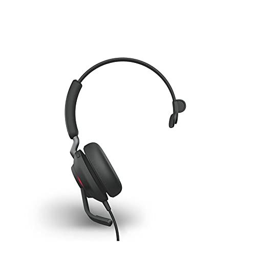 Jabra Evolve2 40, MS Mono Casque Avec fil Arceau Bureau/Centre d'appels USB Type-A Bluetooth Noir