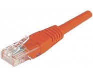 Cordon RJ45 catégorie 6 U/UTP rouge CCA - 0,3 m