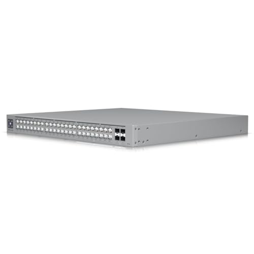 Ubiquiti USW-Pro-Max-48-PoE Switch UniFi 48 ports multi-gigabit PoE++ avec fonctionnalités de couche 3 et etherlighting.