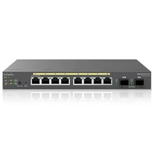 Switch 10 ports réseau Gigabit Manageable niveau 2 dont 8 PoE+ & 2 SFP