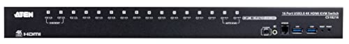 ATEN CS18216-AT-G commutateur écran, clavier et souris Noir