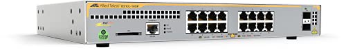 ALLIED Industrial managed PoE+ switch 16x 10/100/1000TX PoE+ ports and 2x 100/1000X SFP