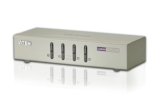 Aten CS74U kvm 4 ports VGA/USB/Audio + cables