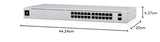 Ubiquiti USW-24-POE UniFi 24-Port PoE Géré L2/L3 Gigabit Ethernet (10/100/1000) Connexion Ethernet, supportant l'alimentation via ce port (PoE) 1U Argent