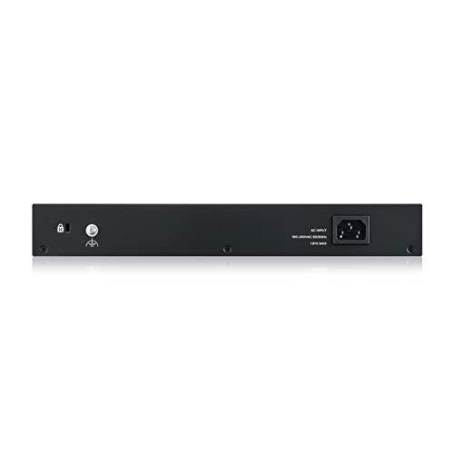 Zyxel GS1915-24EP Géré L2 Gigabit Ethernet (10/100/1000) Connexion Ethernet, supportant l'alimentation via ce port (PoE) 1U Noir