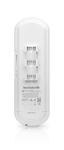 Ubiquiti NS-5AC Networks NanoStation AC 1000 Mbit/s Blanc Connexion Ethernet, supportant l'alimentation via ce port (PoE)