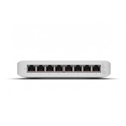Ubiquiti USW-LITE-8-POE Networks UniFi Switch Lite 8 PoE Géré L2 Gigabit Ethernet (10/100/1000) Connexion Ethernet, supportant l'alimentation via ce port (PoE)