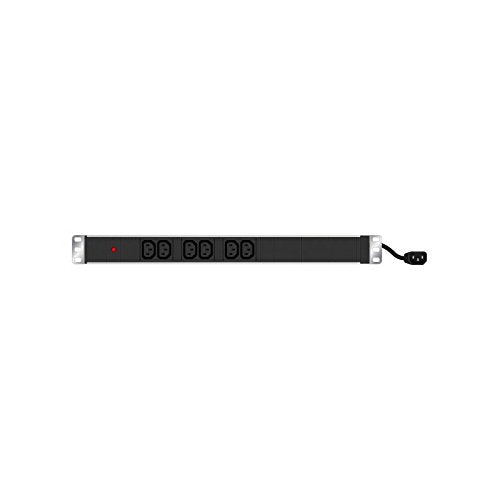 Multiprise rackable 19" 6 prises C13 / cordon C14 avec voyant