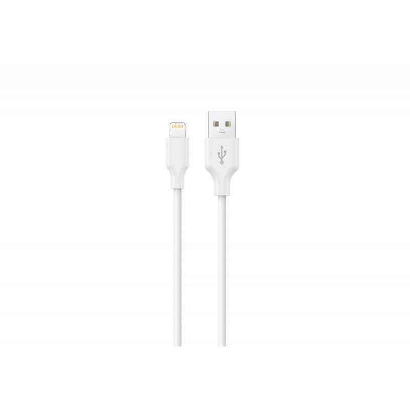Konrow KCATLPW1 - Câble USB Lightning vers Type A (1m, Blanc) - Emballage Original