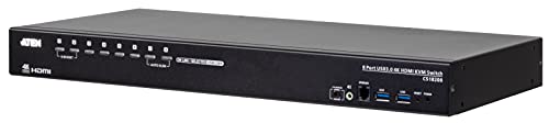 ATEN CS18208-AT-G commutateur écran, clavier et souris Noir