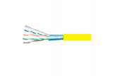 Câble multibrin F/UTP CAT6A LS0H jaune - 305 m