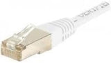 Cordon RJ45 catégorie 6 S/FTP blanc - 0,15 m