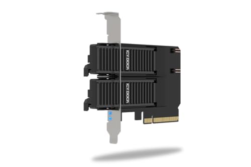 ICYDOCK Double Rack amovible SSD NVMe sur slot PCIe 4.0 x8
