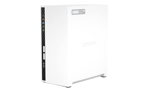 QNAP TS-233 2 bay ARM 2.0GHz Quad core 2xSATA 6Gb/s 2Go RAM on-board 1xGbE 1xUSB3.2 Gen1 and 2xUSB2.0