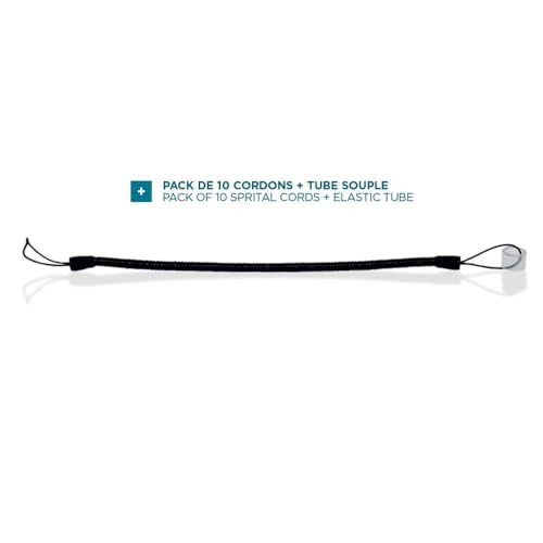Pack de 10 x Cordon spirale ac bague
