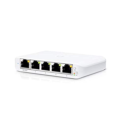 Ubiquiti USW-FLEX-MINI-5 Networks UniFi Switch Flex Mini (5-pack) Géré Gigabit Ethernet (10/100/1000) Connexion Ethernet, supportant l'alimentation via ce port