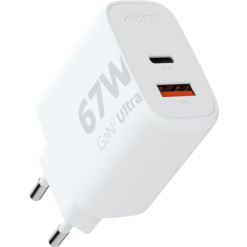 XTORM Chargeur mural écologique XEC067 67 W 2 ports USB-A USB-C PD certifié GRS