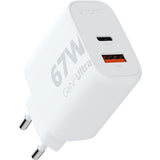 XTORM Chargeur mural écologique XEC067 67 W 2 ports USB-A USB-C PD certifié GRS