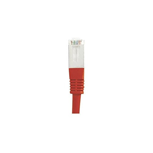 Cordon RJ45 catégorie 6 S/FTP rouge - 0,15 m