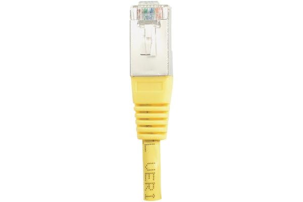 Cordon RJ45 catégorie 6 F/UTP jaune CCA - 0,5 m