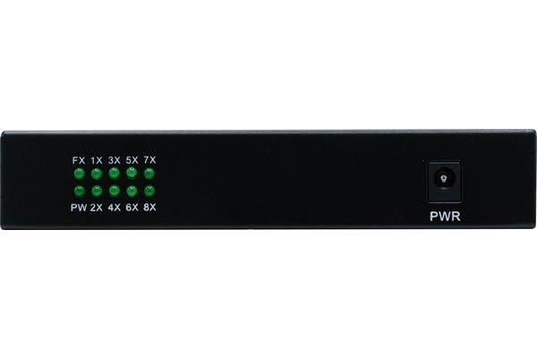 Switch 8 ports 10/100 et convertisseur fibre optique 100FX SC Monomode 25Km