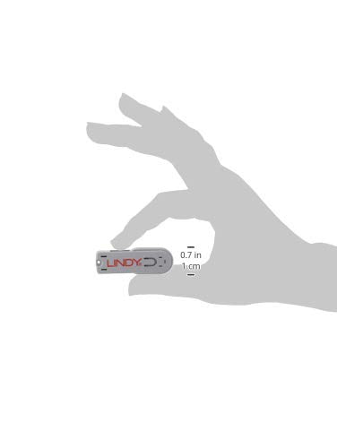 LINDY Clé USB et 4 bloqueurs de ports USB Bleu