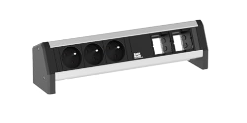 BACHMANN Bandeau modulaire DESK 1 3 prises + 2 emplacements