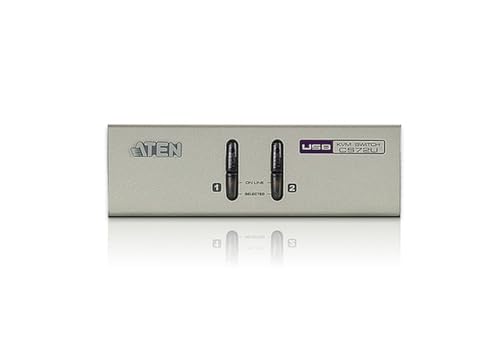 Aten CS72U kvm 2 ports VGA/USB/Audio + cables