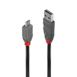 LINDY Câble USB 2.0 type A vers Micro-B Anthra Line 0.2m
