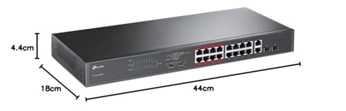 TP-Link TL-SL1218MP Switch 16P 10/100 PoE+192W 2 Giga 2 SPF