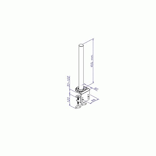 LINDY 450mm Pole with Desk Clamp
