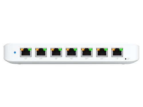UniFi 8 port GbE PoE+Switch powered by