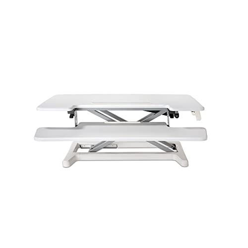 BAKKERELKHUISEN Support bureau assis-debout Riser 2 Blanc