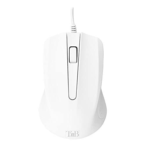TNB SHARK - Wired optical mouse - white