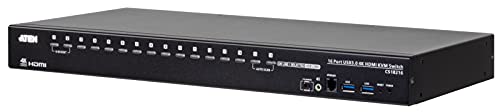 ATEN CS18216-AT-G commutateur écran, clavier et souris Noir