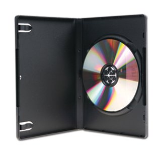 Boitier dvd std noir 1 dvd pack 10