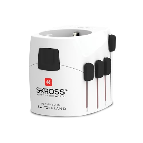 SKROSS PRO Adaptateur secteur tripolaire de voyage multi-pays