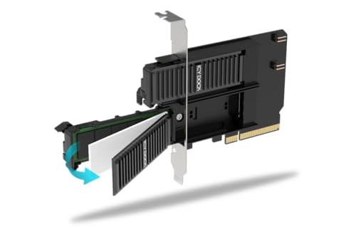 ICYDOCK Double Rack amovible SSD NVMe sur slot PCIe 4.0 x8