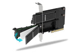 ICYDOCK Double Rack amovible SSD NVMe sur slot PCIe 4.0 x8