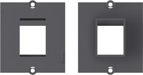 BACHMANN Plastron vide 1 embase keystone (RJ45, USB, HDMI)