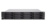 QNAP TS-1283XU-RP-E2124-8G 12-Bay NAS E-2124 8Go DDR4 12x2.5p/3.5p SATA HDD/SSD 4 GigaLan 2x10GbE SFP