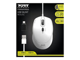 PORT DESIGNS Mouse Office Pro Silent Wired - White