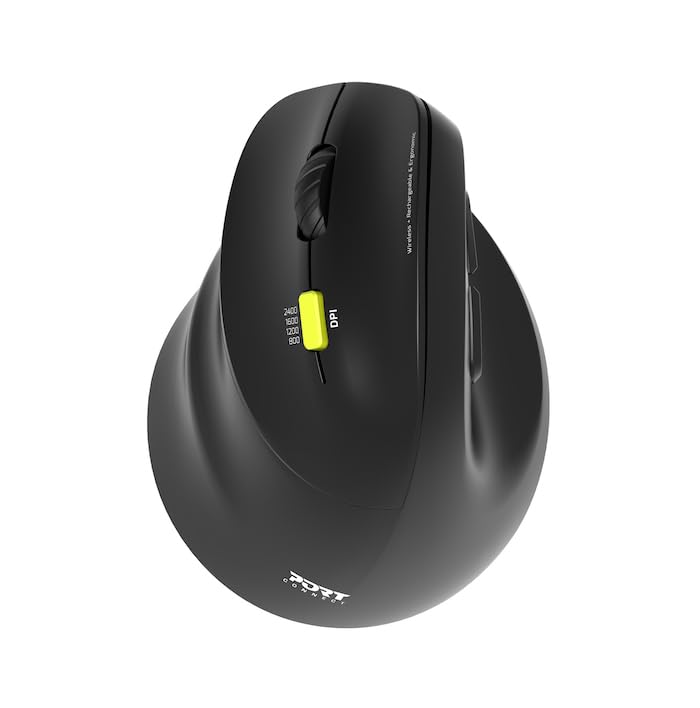 PORT DESIGNS Mouse Ergonomic Rechargeable Bluetooth Left Hand