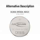 ANSMANN Piles lithium 5020132 CR1616 blister de 1