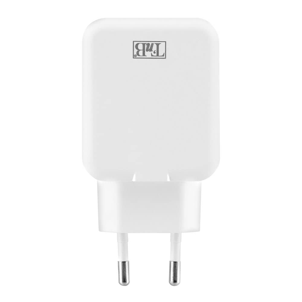 TNB 4.8A Mains 2 USB Charger White